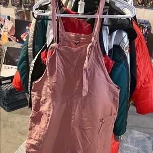Pink Sleeveless Dress with Pockets